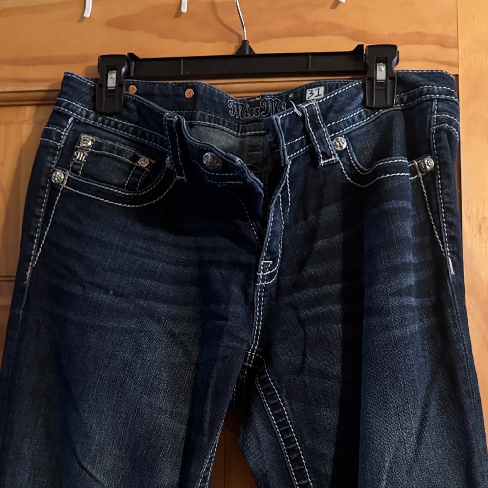 Miss Me Indigo Jeans with Rhinestone Details